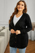 Front Pocket And Buttons Closure Cardigan